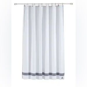 NWT Brooks Brothers Rope Stripe Border Shower Curtain